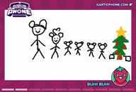 artist:buhibuhi character:irina character:irinas_child character:pawnii_chan christmas christmas_tree gartic_phone sketch // 770x525 // 63KB