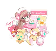 artist:Faalia character:irina hugging teddy_bear valentines_day // 4950x4500 // 2.5MB