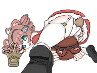 artist:val_aconite bed butt character:irina crown panties pawnii_chan_plush princess_outfit // 256x192 // 12KB