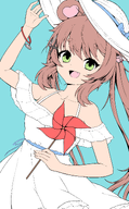 artist:sheetsheets bracelet dress frills pinwheel summer sun_hat sunflower // 2160x3480 // 1.7MB