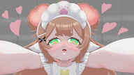 apron artist:funkydealer blush flat_chest heart incoming_hug incoming_kiss kissing saliva saliva_trail // 3840x2160 // 4.5MB