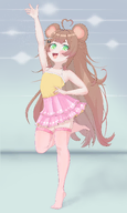 armpit artist:funkydealer dancing feet flat_chest socks thigh_highs // 3000x5000 // 3.1MB