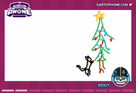 artist:edgy character:daisy_(cat) christmas christmas_tree gartic_phone sketch star // 770x525 // 52KB