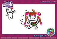 artist:buttsqueak character:irina christmas christmas_present gartic_phone running sketch // 770x525 // 68KB