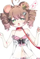 artist:fdk_susk character:irina collar heart leash underwear // 1447x2143 // 318KB