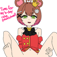 artist:keiart birthday character:irina crown feet nopan presenting princess_outfit short_hair // 3000x3000 // 474KB