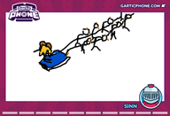 artist:sinn character:irina character:pawnii_chan christmas gartic_phone sketch sled // 770x525 // 57KB