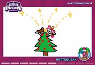artist:buttsqueak character:irina character:pawnii_chan christmas christmas_tree gartic_phone implied_sex sketch // 770x525 // 58KB