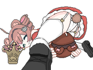 artist:val_aconite bed butt character:irina crown panties pawnii_chan_plush princess_outfit // 256x192 // 12KB